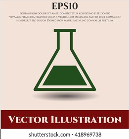 símbolo del vector del tubo de prueba símbolo del vector de pantalla plana eps jpg aplicación web