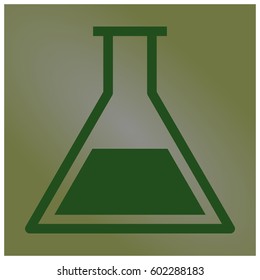 test tube icon vector symbol flat  app web concept
