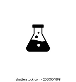 Test tube icon vector for web site Computer and mobile app