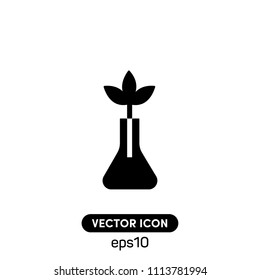 Test Tube Icon Vector,Chemistry Symbol.Modern,Creative Flat Vector Illustration For Web And Mobile App Isolated On White Backround.Ui/Ux.Premium Quality.