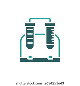 test tube icon. vector.Editable stroke.linear style sign for use web design,logo.Symbol illustration.