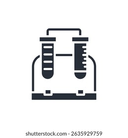 ícone de tubo de teste. vetor.Sinal editável de estilo traço.linear para usar design da Web,ilustração logo.Symbol.