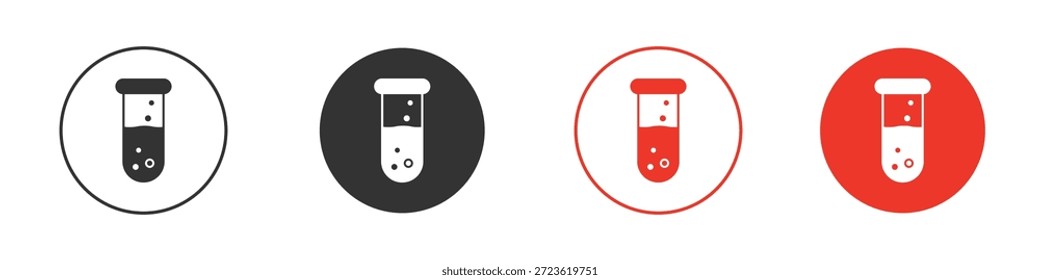 Test tube icon. web vector design