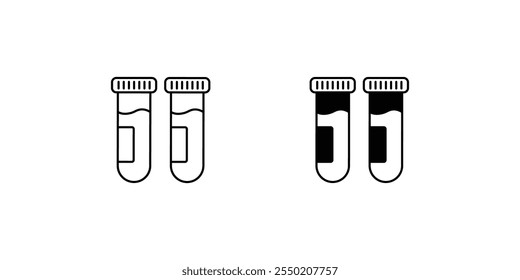 test tube icon with white background vector stock illustration