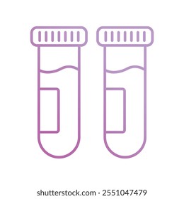 test tube icon with white background vector stock illustration