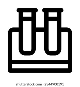 Teströhrensymbol für Ihre Website, Ihr Handy, Ihre Präsentation und Ihr Logo-Design.