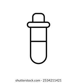 Test Tube icons set five different style vector stock illustration