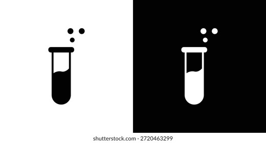 Test tube icons set. vector icons designed in filled style