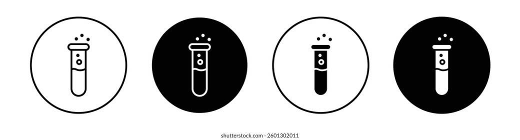 Test tube icons vectors graphics collection