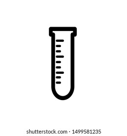 Test tube icon,vector illustration. Flat design style. vector test tube icon illustration isolated on White background, test tube icon Eps10. test tube icons graphic design vector symbols.