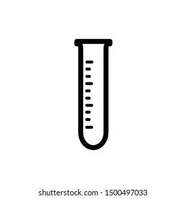 Test tube icon,vector illustration. Flat design style. vector test tube icon illustration isolated on White background, test tube icon Eps10. test tube icons graphic design vector symbols.