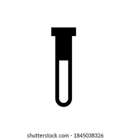 icono del tubo de prueba vectorial. Eps. 10.