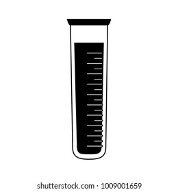 Test tube isolated