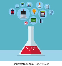test tube laboratory concept items