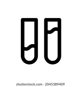 test tube Line icon for business website,apps, and many more