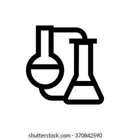 Test, test tube  line icon. Pixel perfect fully editable vector icon suitable for websites, info graphics and print media.