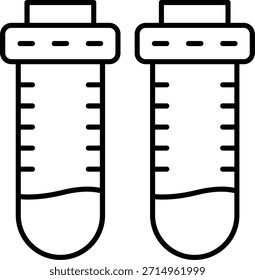 Test Tube Line vector Icon Design