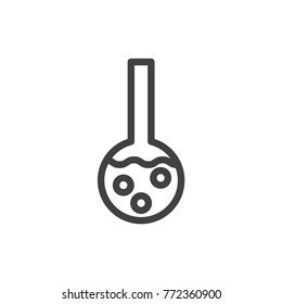 Test tube linear icon