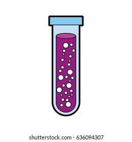 Test tube with liquid