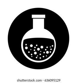Test tube with liquid