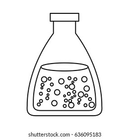 Test tube with liquid