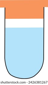 Test tube with liquid and a bung