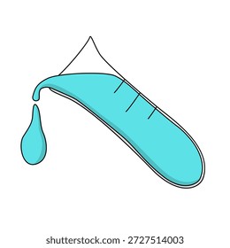 Test tube liquid drop science experiment research fluid