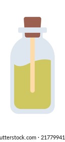Test tube with liquid icon. Vector illustration