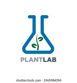 test tube logo design with geometry