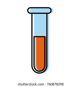 Test tube medical flask