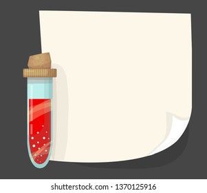 test tube medical tests vector