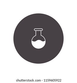 test tube, mixture, medicine vector icon illustration
