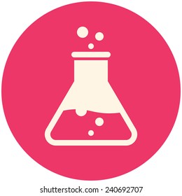 Test tube, modern flat icon