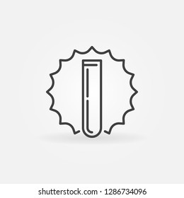 Test tube modern icon. Vector chemistry concept symbol in thin line style