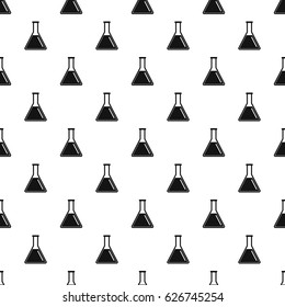 Test tube with oil pattern seamless in simple style vector illustration