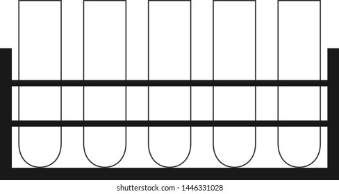 test tube on rack.vector illustration