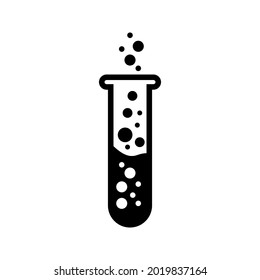 Test tube on white backround