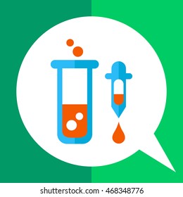Test tube and pipette 