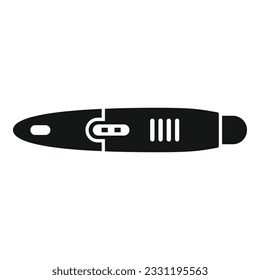 Test tube portable icon simple vector. Medical lab. Kit data