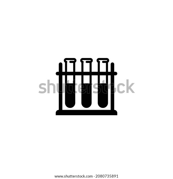 Test Tube Rack Glyph Icon\
Illustration, Solid Color Icon, Vector, Chemical Lab tools\
icon.