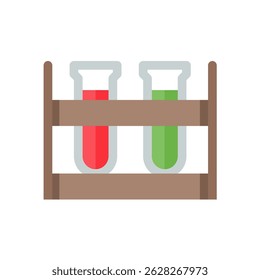 test tube rack simple flat icon illustration