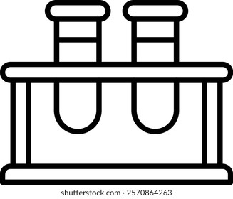 Test Tube Rack vector icon. Can be used for printing, mobile and web applications.