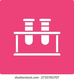 Icono del Vector del estante del tubo de ensayo. Se puede utilizar para aplicaciones de impresión, móviles y de Web.