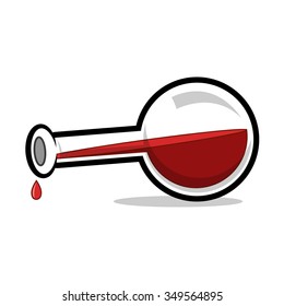 test tube red
