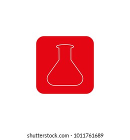 test tube red icon vector illustration