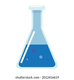 test tube science chemistry isolated