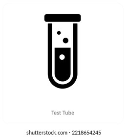 test tube and science icon concept