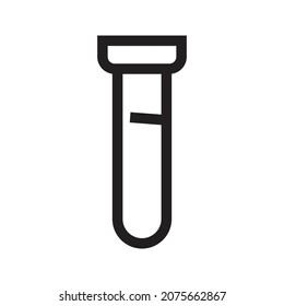 Test Tube scientist Icon vector Line for web, presentation, logo, Icon Symbol