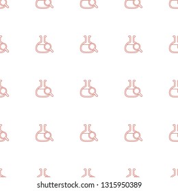 test tube search icon pattern seamless white background. Editable line test tube search icon. test tube search icon pattern for web and mobile.