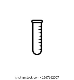Test tube simple vector icon